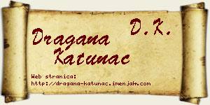 Dragana Katunac vizit kartica